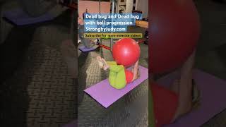 Dead bug exercise and Dead bug with ball StrongbyJudycom [upl. by Willms415]