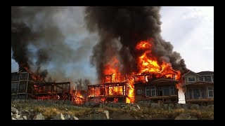 INCREDIBLE FIRE 5 HOUSES BURNED  FULL VERSION [upl. by Adlare229]