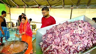 এই প্রথমবার আমাদের বাড়িতে 70kg খাসির মাংস রান্না হলো  mutton curry recipe [upl. by Sandberg]