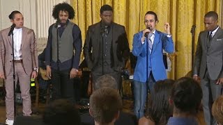 Hamilton cast performs quotMy Shotquot at White House [upl. by Tillfourd958]