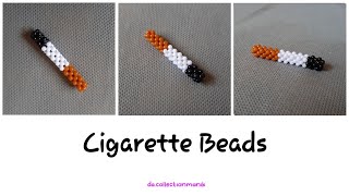 Easy Cigarette Bead Tutorial  BEADS KEYCHAINS  Gantungan Kunci Manik Manik Bentuk Rokok 2D [upl. by Forland]