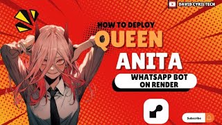 How to deploy QUEENANITAV2 WhatsApp bot for free 2024  Without Heroku  Whatsapp bot  247 [upl. by Cis491]