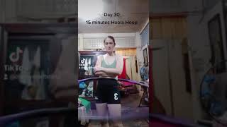 15 minutes Hoola Hoop day 30 [upl. by Ainer]