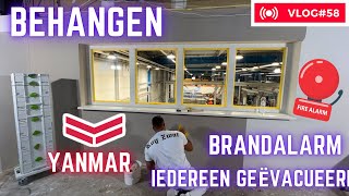 Behangen bij Yanmar brandalarm dus we moesten er uit VLOG58 [upl. by Aerdnak]