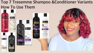 Top 7 Tresemme shampooampConditioner Variants TypesHow To Use Them For Hair RevampingAll Hair Types [upl. by Peyton]