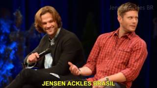 Jensen e Jared falam sobre os Gêmeos AcklesTwins [upl. by Finegan438]