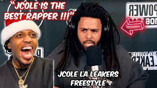 JCOLE THE BEST RAPPER   JCOLE LA LEAKERS FREESTYLE REACTION [upl. by Derrej]