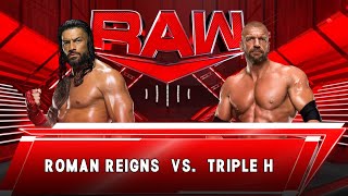 Roman Reigns vs Triple H WWE match2k23 Legend mode gameplay [upl. by Sam]