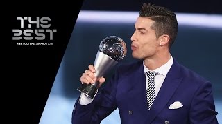 THE BEST FIFA MENS PLAYER 2016  Cristiano Ronaldo WINNER [upl. by Nnairrehs]