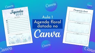 Criação de Paginas Iniciais para agenda com o Canva  Aula 1 [upl. by Letnohc127]