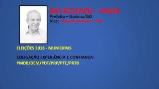 Eleições 2016  Jingle Iris Rezende PMDB  Prefeito GoiâniaGO [upl. by Coyle]