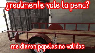 🚛¿CUANTO CUESTA EMPLACAR UN REMOLQUE  quotSALE MALquot DJSORIA13 [upl. by Yerfej]