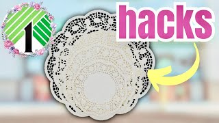 GENIUS 🤩 Dollar Tree DIY Hacks Using Paper Doilies [upl. by Meadow]