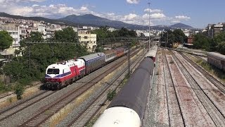 TrainSpotting at Thessaloniki NewRRStation Part 318052014 [upl. by Schuster]