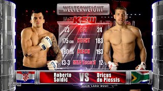 KSW Free Fight Roberto Soldic vs Dricus Du Plessis 2 [upl. by Baggott]