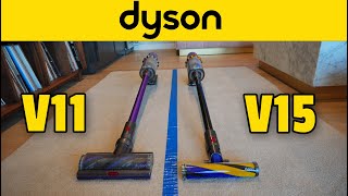 Dyson V11 vs Dyson V15 Detect [upl. by Yartnoed]