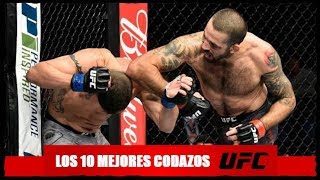 LOS 10 MEJORES CODAZOS DE UFC [upl. by Trudey]