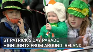 St Patrick’s Day parade highlights from around Ireland [upl. by Amberly26]