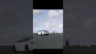 Bugatti Chiron vs Tesla Model S Plaid Trackpack carwow  automobile [upl. by Steiner567]