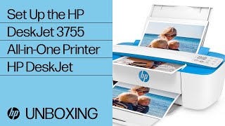 Set Up the HP DeskJet 3755 AllinOne Printer  HP DeskJet  HP Support [upl. by Dyche]