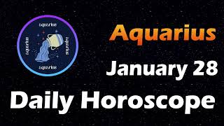 Aquarius Horoscope Today Aquarius Tarot today 28th January 2024 AquariusHoroscope Horoscopia [upl. by Isied649]