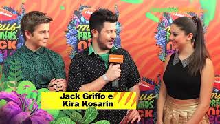 Jack griffo e Kira Kosarin dão entrevista no Brasil [upl. by Zohara540]