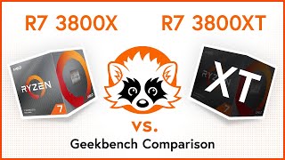 AMD Ryzen 7 3800X vs AMD Ryzen 7 3800XT  Geekbench CPU Benchmark Comparison [upl. by Valentine]