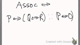 Associativity Conjunction Disjunction Biconditional [upl. by Cofsky]