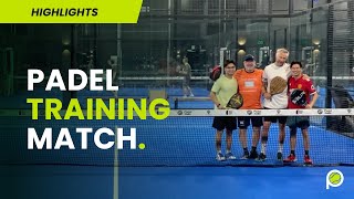 Padel Training Match Pt 2  Tournament Practice Highlights  The Padel Guy [upl. by Adianez]