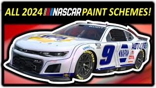 All 2024 NASCAR Paint Schemes UPDATED  Part 2 [upl. by Nyliram985]