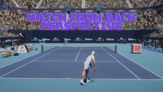 Matchpoint Tennis Championships Gameplay Court Level View PS5 4K 60 fps [upl. by Bartholemy]