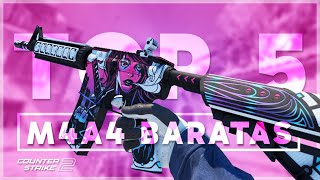 CS2  Top 5 MEJORES Skins de M4A4 Baratas Calidades y Precios [upl. by Ollecram]