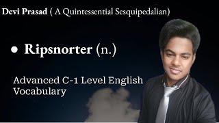 Advanced English Vocabulary  Ripsnorter n  IEO  IELTS TOEFL GRE SSC CGL UPSC GPSC [upl. by Idalina560]