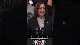 Kamala Harris honors Joe Biden in first public speech since endorsement [upl. by Mendes]