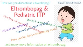 Eltrombopag amp Paediatric chronic immune thrombocytopenia ITP l Pediatrics Updates [upl. by Vivica]