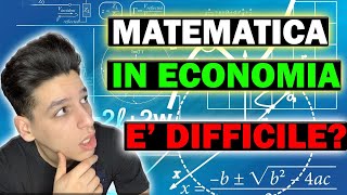 MATEMATICA ALLUNIVERSITÀ di ECONOMIA è DIFFICILE🤔 Esami e lezioni [upl. by Forlini]