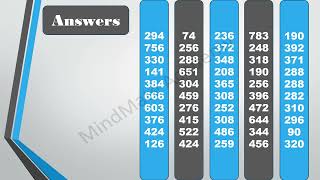 10 50 multiplication sums mindmate [upl. by Malamut283]