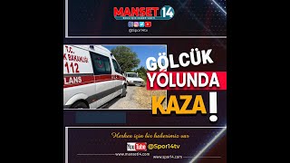 GÖLCÜK YOLUNDA VİRAJI ALAMADI BARİYERLERE ÇARPTI [upl. by Godliman]