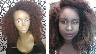 Lace frontal kinky Curly wig Get Ready Rendre Votre perruque Naturelle [upl. by Ludeman]