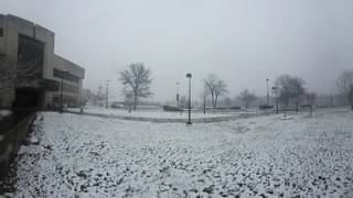 360 Degree View Of Snow Falling on the USI Campus [upl. by Vashtia]