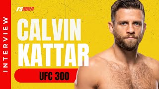 UFC 300 Calvin Kattar full prefight media day interview [upl. by Nylkoorb524]