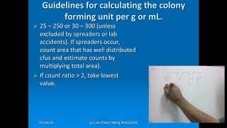 Standard Microbiological Guidelines to calculate cfuml in spread plating and pour plating [upl. by Purcell155]