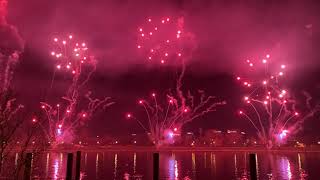 Belgrade New Year 2023 Firework  Belgrade Serbia 🇷🇸  Belgrade Waterfront Laser show [upl. by Plantagenet]