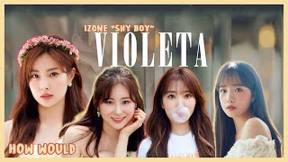 How Would IZONE SHY BOY UNIT  VIOLETA  Line Distribution [upl. by Dusa]