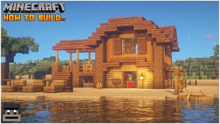 Minecraft Beach House Tutorial [upl. by Roleat]