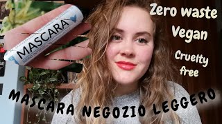 Mascara Negozio Leggero  recensione mascara zero waste vegan e cruelty free [upl. by Ecirtnom174]