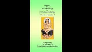 Lesson 21  vedic astrology by PVR Narasimha Rao [upl. by Inahs771]