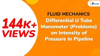 Problem No 2 on Differential UTube Manometer Problem on Intensity of Pressure in Pipeline [upl. by Cosette932]