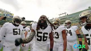 Demario Davis leads Saints Pregame Huddle vs Packers  2023 NFL Week 3 [upl. by Jena397]