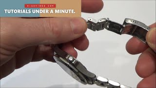 How to Adjust the Divers Extension on a TAG Heuer AQUARACER Bracelet [upl. by Friederike]